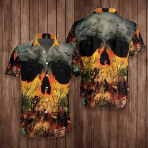 Party At Halloween Night Hawaiian Shirt | For Men &amp; Women | Adult |- For men and women - Fanshubus