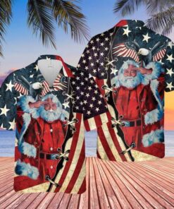 Patriotism America Christmas Hawaiian Shirt- For men and women - Fanshubus