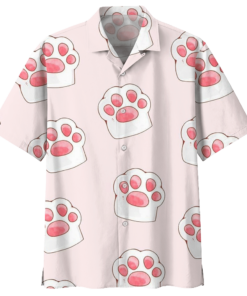 Paw Cat Hawaiian Shirt For Men Women- For men and women - Fanshubus