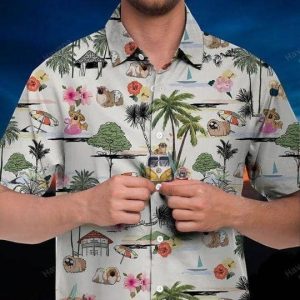 Pekingese Hawaiian Shirt Hawaii Beach Retro - Fanshubus