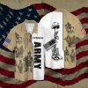 Personalized U.S Army Veteran 3D Full Print Hawaiian Shirt Shirt- For men and women - Fanshubus