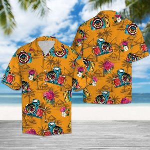 Photography Tropical Flowers Hawaiian Shirt | For Men &amp; Women | Adult |- For men and women - Fanshubus
