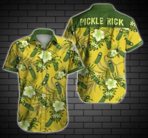 Pickle Rick Hawaiian Shirt .