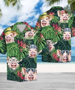 Pig Tropical Hawaiian Shirt - For Men and Women Fanshubus