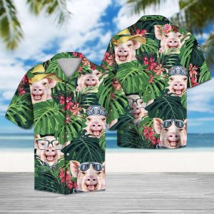 Pig Tropical Hawaiian Shirt - For Men and Women Fanshubus