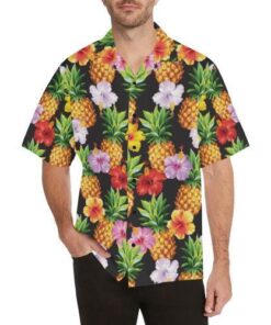 Pineapple Hibiscus Hawaiian Shirt