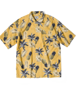 Pineapple Palm Print 80S Hawaiian Shirt- For men and women - Fanshubus