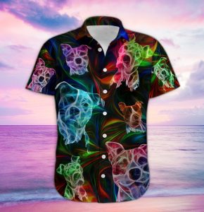 Pitbull Fantasy Hawaiian Shirt .
