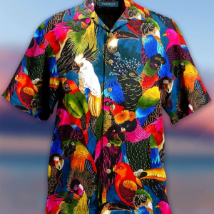 Printed Casual Leaves Men Floral Hawaiian Shirt For Men Women- For men and women - Fanshubus