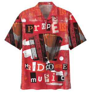 Proper Hard Core Music Accordion Hawaiian Shirt For Men Women- For men and women - Fanshubus