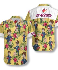 Proud Teacher  2108 Hawaiian Shirt .