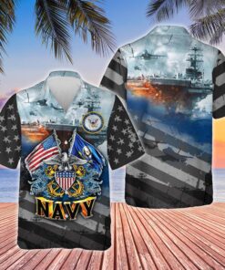 Proudly Served United States Navy Hawaiian Shirt- For men and women - Fanshubus