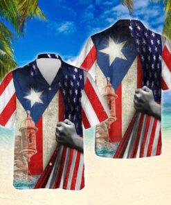 Puerto Rican American Hawaiian Shirt ANL43HWv1 - For Men and Women - Fanshubus