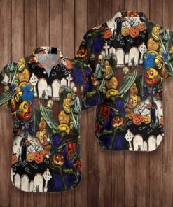 Pumpkin Night Is Coming Hawaiian Shirt For Men Women- For men and women - Fanshubus