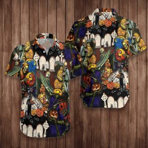 Pumpkin Night Is Coming Hawaiian Shirt For Men Women- For men and women - Fanshubus