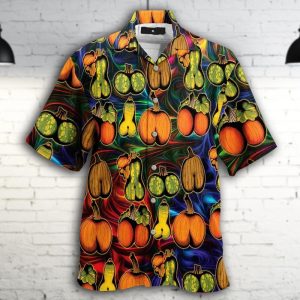Pumpkin Sexy Body Halloween Hawaiian Shirt | For Men &amp; Women | Adult | Hw8120- For men and women