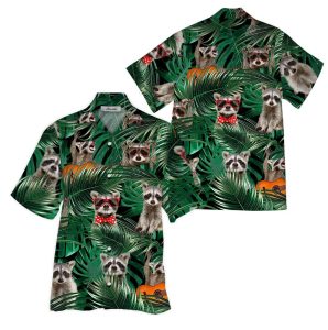 Raccoon Hawaiian Shirt- For men and women - Fanshubus
