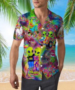 Rainbow Sweet Alien Hawaiian Shirt