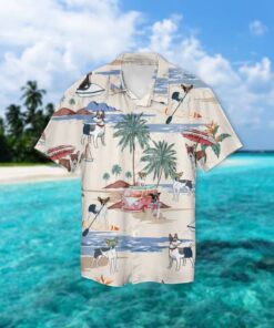 Rat Terrier Summer Beach Hawaiian Shirt- For men and women - Fanshubus