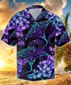 Rays Hibiscus Tropical Hawaiian Shirt For Men Women - For men and women - Fanshubus