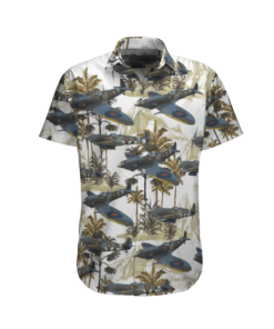 Rcaf Supermarine Spitfire Hawaiian Shirt- For men and women - Fanshubus