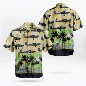 Rdaf Flyvevabnet Saab T-17 Supporter Hawaiian Shirt- For men and women - Fanshubus