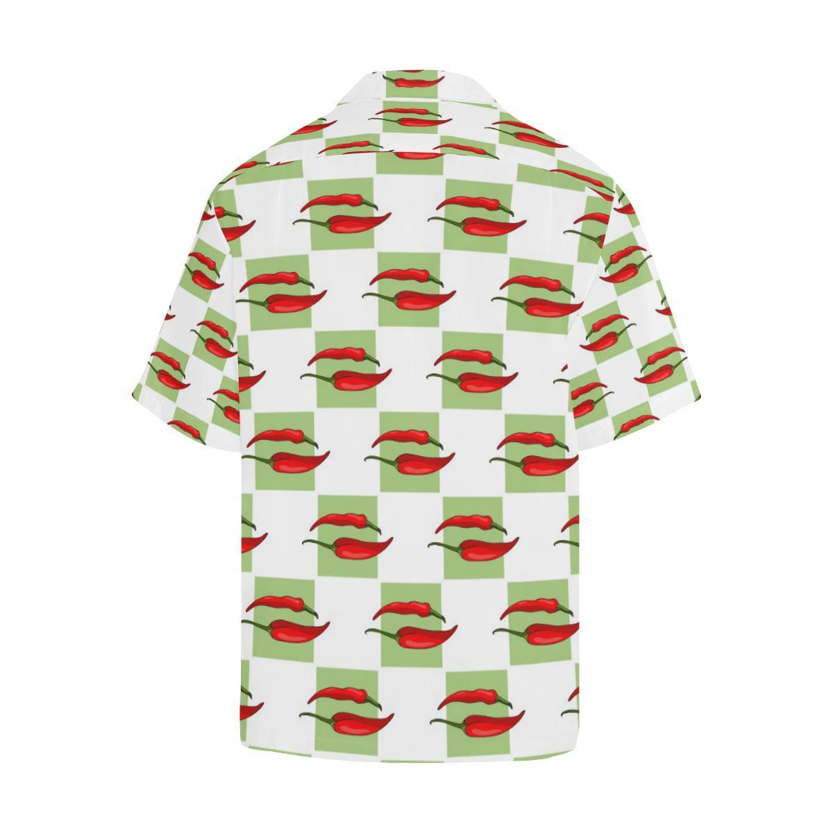 red_chili_pattern_green_white_background_mens_all_over_print_hawaiian_shirt_7525.jpg