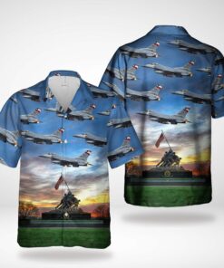 Texas Air National Guard 149th Fighter Wing General Dynamics F-16C Fighting Falcon (401) Hawaiian Shirt