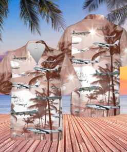 US Air Force Boeing B-47 Stratojet Hawaiian Shirt