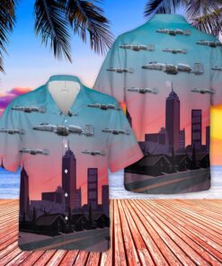 USAF Indiana Air National Guard 122nd Fighter Wing Fairchild Republic A-10 Thunderbolt II Hawaiian Shirt