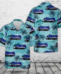 Progressive Waste Solutions (TX) Garbage Truck Hawaiian Shirt