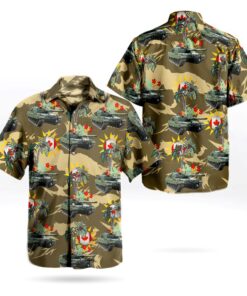 Canadian Army Leopard 2A4 Tank Hawaiian Shirt