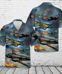 US Air Force Douglas AC-47 Spooky Hawaiian Shirt