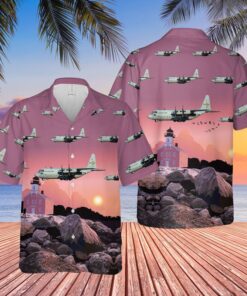 USAF Connecticut Air National Guard 118th Airlift Squadron C-130H Hercules Hawaiian Shirt