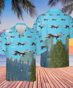 USAF Idaho Air National Guard 124th Fighter Wing A-10 Thunderbolt II Hawaiian Shirt