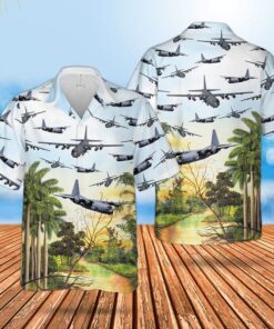 US Air Force Lockheed AC-130 Hawaiian Shirt