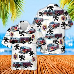 US Forestville Volunteer Fire Department Hawaiian Shirt