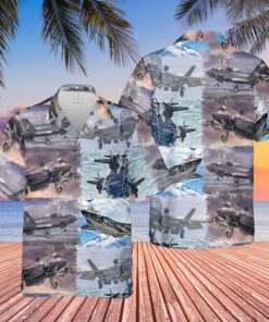 US Air Force Lockheed Martin F-35 Lightning II Hawaiian Shirt