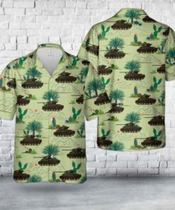 US Army M4A3E2(76) Jumbo from the 37th Tank Battalion, 4th Armored Division Hawaiian Shirt