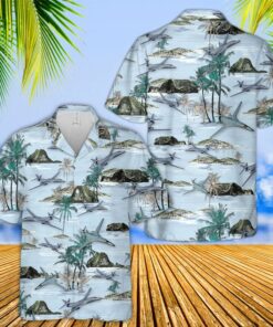 US Air Force Rockwell B-1 Lancer Hawaiian Shirt