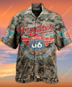 Remember Historic Us 66 Hawaiian Shirt