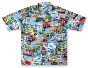 Republic Route 66 City Hawaiian Shirts- For men and women - Fanshubus