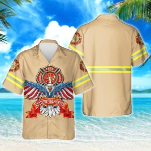 Retired Firefighter Hawaiian Shirt THH3196HWv1 - For Men and Women Fanshubus