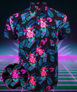 Retro Color Tropical Hawaiian Shirt- For men and women - Fanshubus