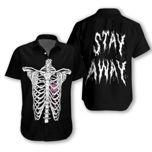 Rib Cage With Broken Heart Goth 2610 Hawaiian Shirt- For men and women - Fanshubus