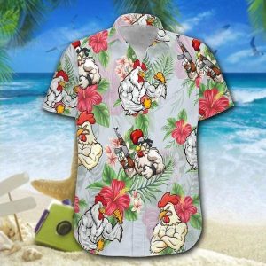 Rooster Fighter Hawaiian Shirt | For Men &amp; Women | Adult | Hl1383- For men and women