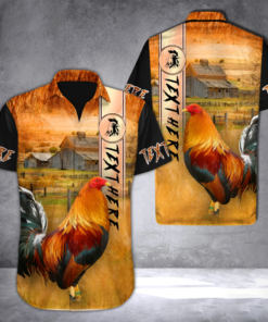 Rooster Hawaiian Shirt - Unisex - Adult