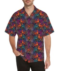 Rooster Print Style Hawaiian Shirt