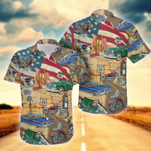 Route 66 License Hawaiian Shirt- For men and women - Fanshubus