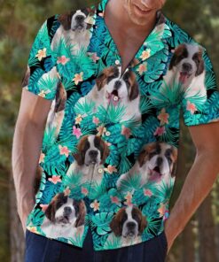 Saint Bernard Hawaiian Shirt For Men Women- For men and women - Fanshubus